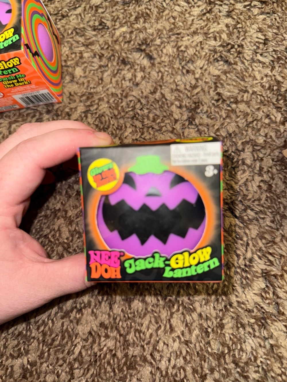 Needoh Jack-Glow Lantern Purple Squishy Halloween